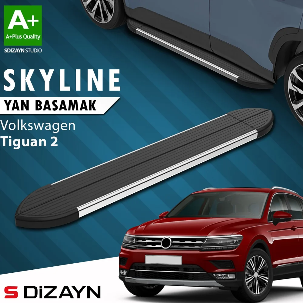 VW Tiguan 2 Skyline Krom Yan Basamak 173 Cm 2016-2024 A+ Kalite