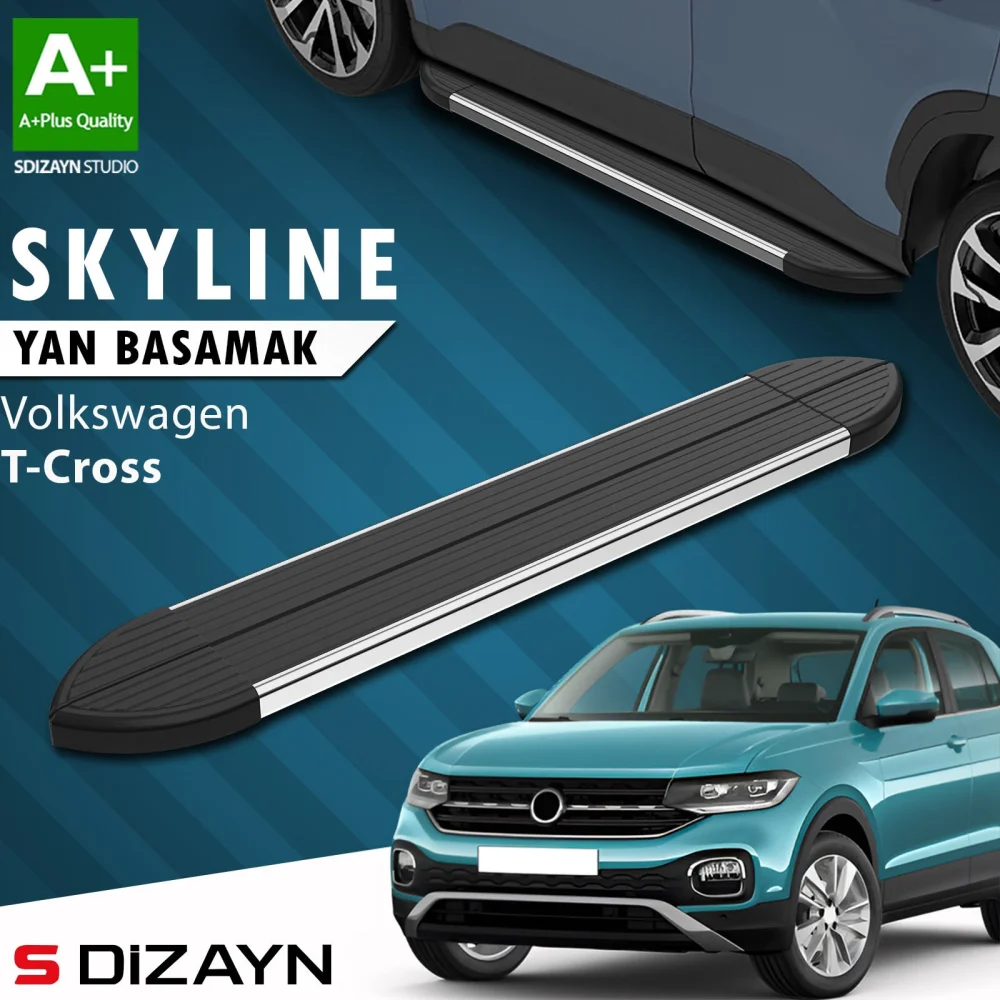 VW T-Cross Skyline Krom Yan Basamak 173 Cm 2019-2023 A+ Kalite
