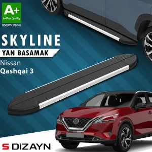Nissan Qashqai 3 Skyline Aluminyum Yan Basamak 173 Cm 2021 Üzeri A+ Kalite