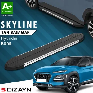 Hyundai Kona 2017-2023 (OS) uyumlu Skyline Krom Yan Basamak 173 Cm 2018-2023 A+ Kalite modelleri DRS Tuning'de. Kaliteli malzeme, hızlı kargo ve güvenli