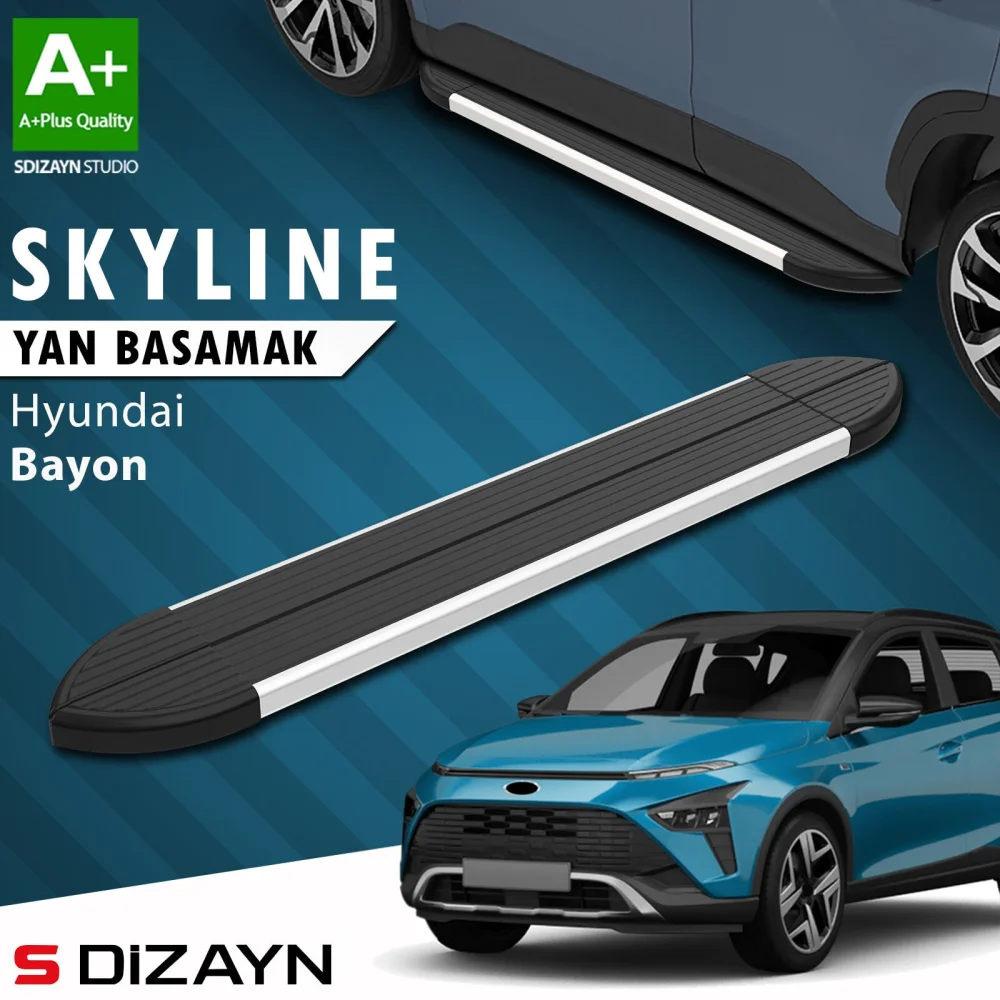 Hyundai Bayon Skyline Aluminyum Yan Basamak 173 Cm 2021-2024 A+ Kalite