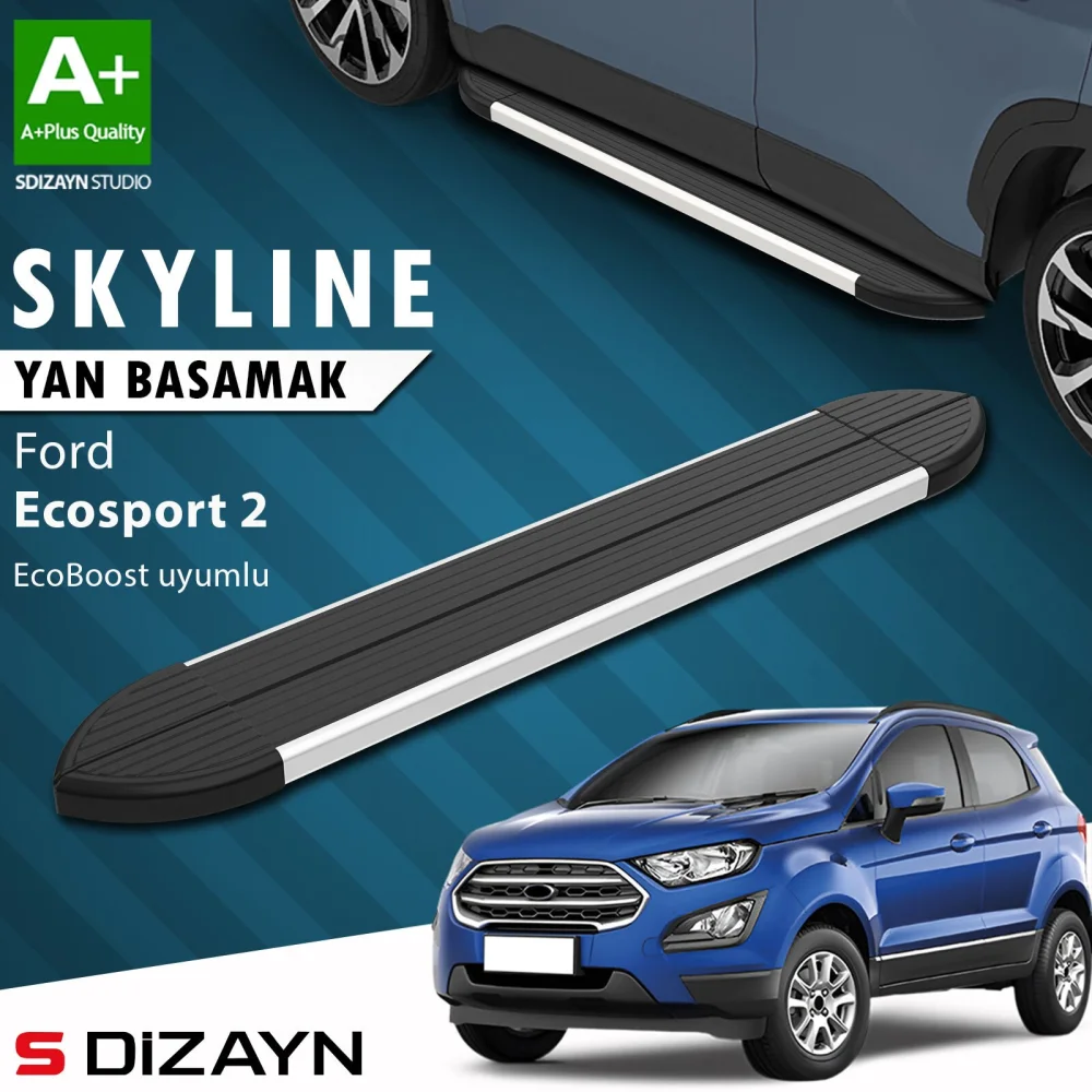 Ford EcoSport 2 Ecoboost EcoBoost 1.0 Skyline Aluminyum Yan Basamak 173 Cm 2012-2022 A+ Kalite