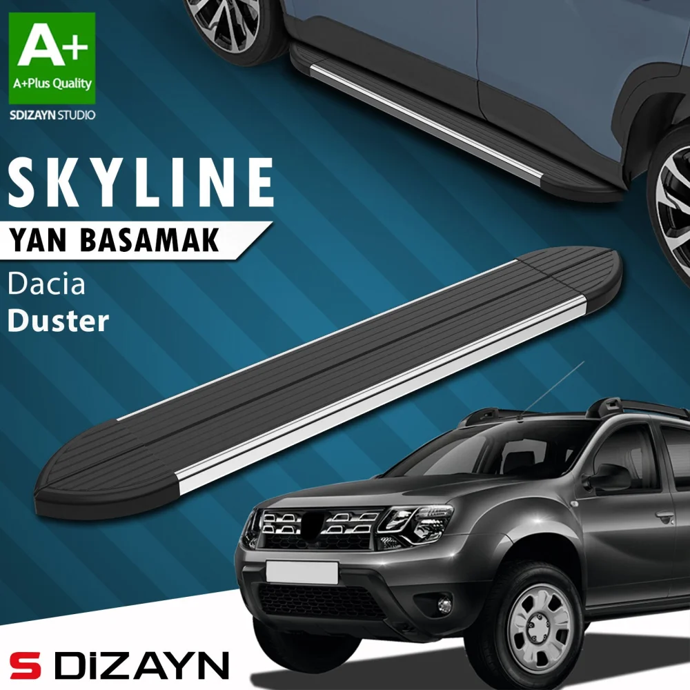 Dacia Duster Skyline Krom Yan Basamak 173 Cm 2009-2018 A+ Kalite