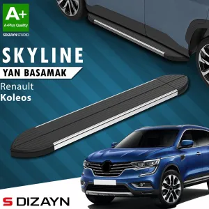 Renault Koleos 2016-Günümüz (HZG) uyumlu 2 Skyline Krom Yan Basamak 163 Cm 2016 Üzeri A+ Kalite modelleri DRS Tuning'de. Kaliteli malzeme, hızlı kargo ve