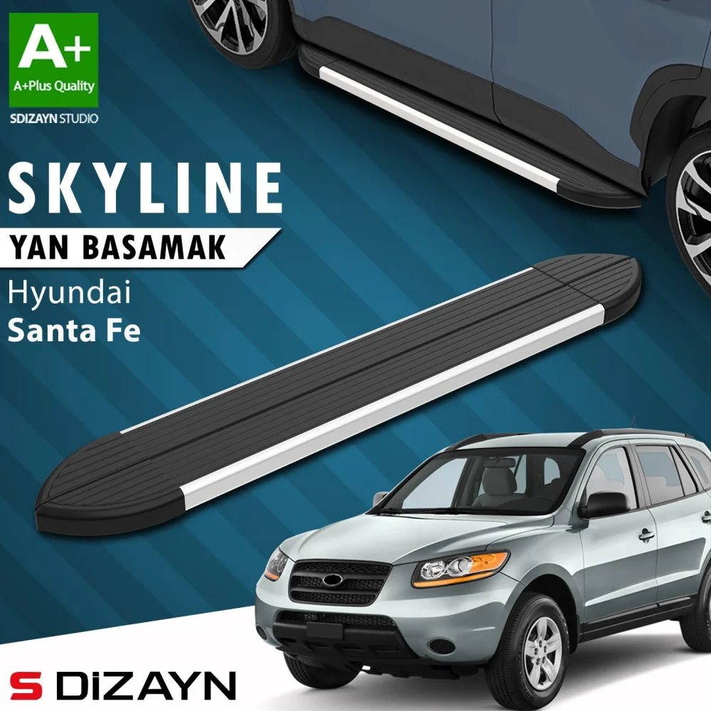 Hyundai Santa Fe Skyline Aluminyum Yan Basamak 163 Cm 2000-2006 A+ Kalite