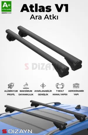 Drs Tuning S-Bar Atlas V1 Ara Atkı Tavan Taşıyıcı Barı Siyah 120 Cm Universal A+ Kalite