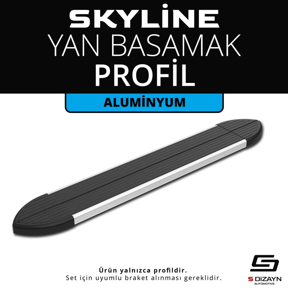 Skyline Aluminyum Yan Basamak Profil 173 Cm Etekli