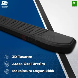 Toyota Corolla Cross S-Line Siyah Yan Basamak 183 Cm 2022 Üzeri - Görsel 4