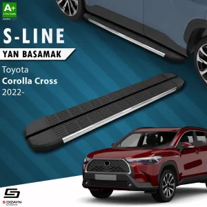 s-dizayn uyumlu Toyota Corolla Cross S-Line Krom Yan Basamak 183 Cm 2022 Üzeri modelleri DRS Tuning'de. Kaliteli malzeme, hızlı kargo ve güvenli alışverişle