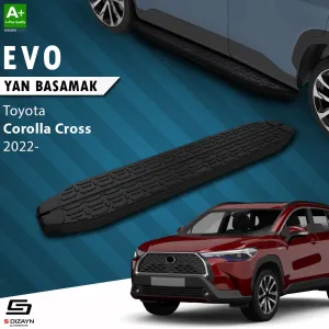 Toyota Corolla Cross Evo Siyah Yan Basamak 183 Cm 2022 Üzeri