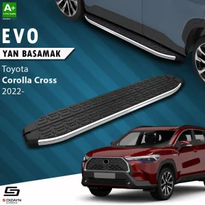 S-Dizayn Toyota Corolla Cross Evo Krom Yan Basamak 183 Cm 2022 Üzeri thumb 1