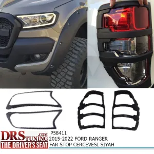 Puando uyumlu Ford Ranger 2015-2020 Far Ve Stop Çerçevesi Kaplama Siyah modelleri Oto Aksesuar Shop'de. Kaliteli malzeme, hızlı kargo ve güvenli alışverişle