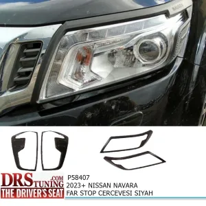Puando uyumlu Nissan Navara 2023 Sonrası Far ve Stop Kaplama Siyah modelleri Oto Aksesuar Shop'de. Kaliteli malzeme, hızlı kargo ve güvenli alışverişle hemen