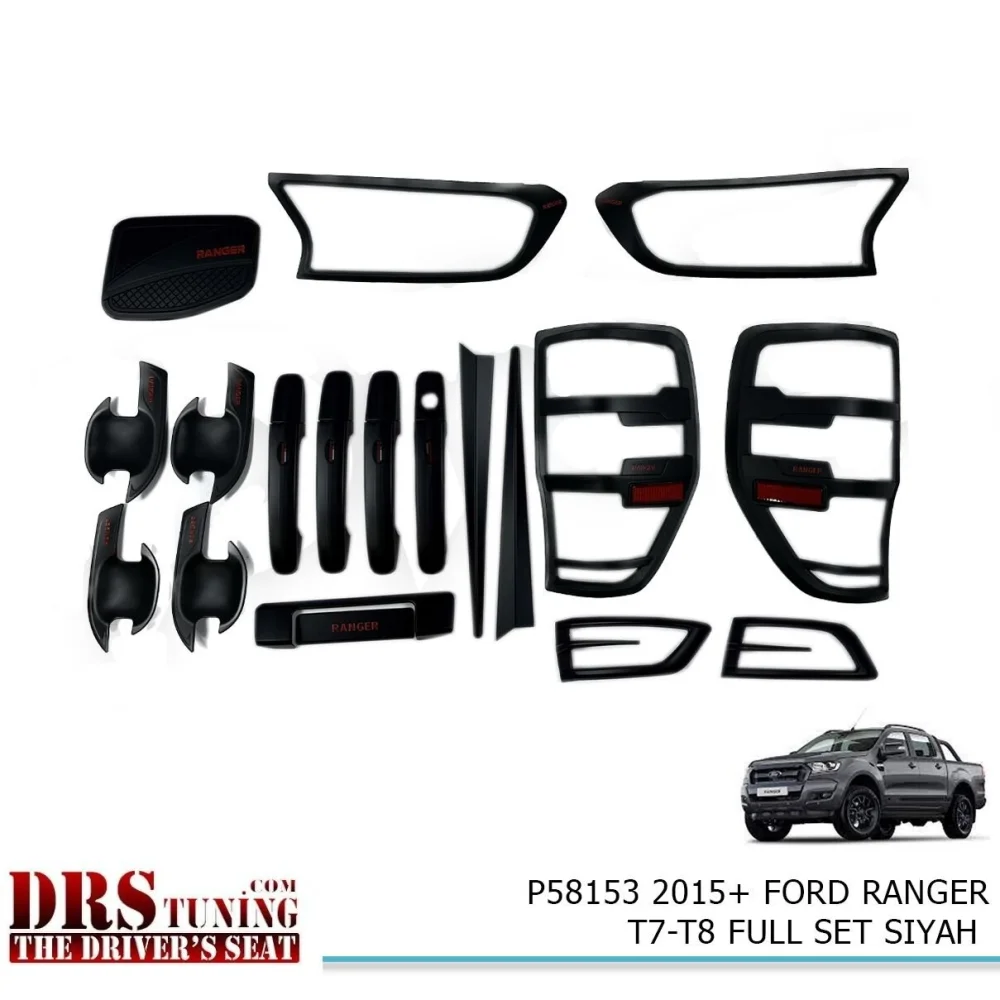 Ranger 2015 Sonrası T7-T8 Siyah Kaplama Set