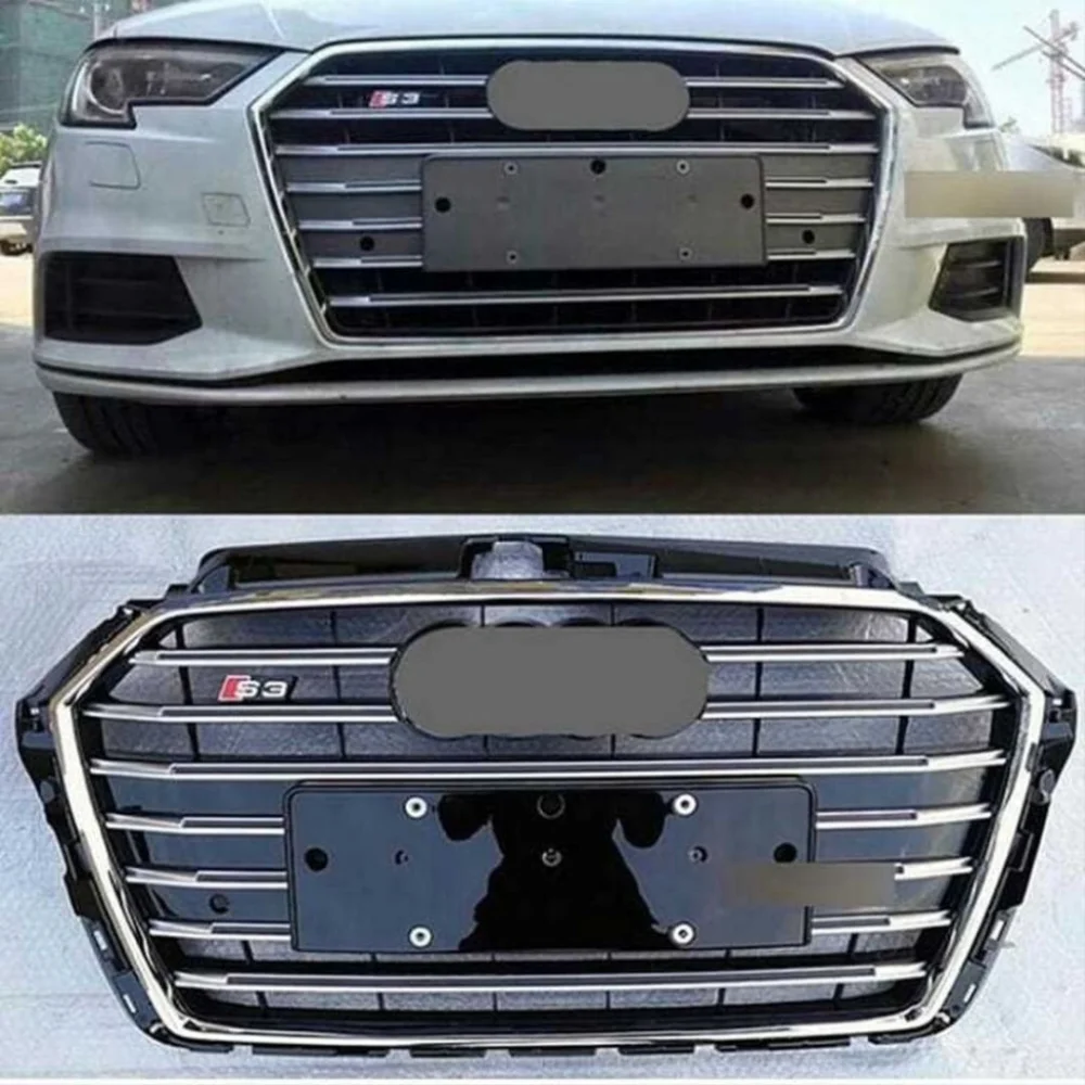 Drs Tuning Audi A3 Uyumlu 2016-2020 Panjur S3 Siyah-Krom