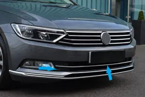 Volkswagen Passat 2014-2023 (B8) uyumlu B8 2019- Sis Farı Orta Çitası Paslanmaz Çelik modelleri DRS Tuning'de. Kaliteli malzeme, hızlı kargo ve güvenli
