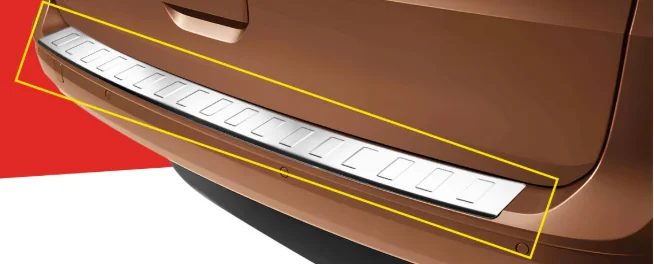 Drs Tuning Uyumlu Caddy 2021- Arka Tampon Üstü Koruma Paslanmaz Çelik