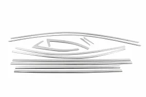 Skoda Uyumlu Super-B 2015-2022 12 Parça Cam Çerçevesi thumb 3