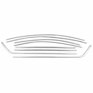 Skoda Uyumlu Octavia A7 2013-2019 Cam Çerçevesi Paslanmaz Çelik - Görsel 2