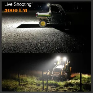 Offroad sis lambası 4 led beyaz 20w 12-30v adet uzun kablosuz /  LASS399 thumb 2