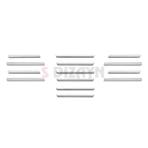 S-Dizayn Fiat Egea Krom Ön Tampon Alt Çıtası Diamond Model 14 Prç. 2020 Üzeri (Mat Krom) A+ Kalite thumb 2
