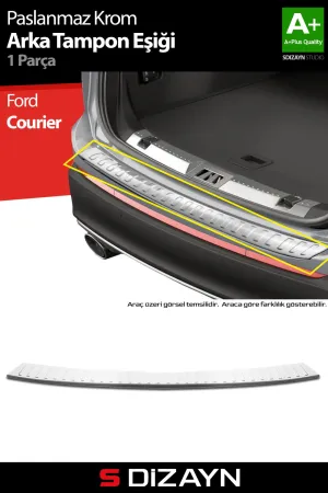 s-dizayn uyumlu Ford Courier Krom Arka Tampon Eşiği 2023 Üzeri A+ Kalite modelleri Oto Aksesuar Shop'de. Kaliteli malzeme, hızlı kargo ve güvenli alışverişle