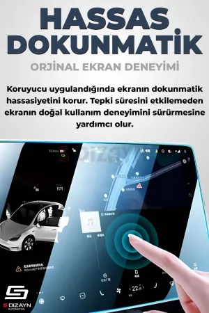 Drs Tuning Toyota Proace City 8 İnç 9H Nano Multimedya Ekran Koruyucu (PARLAK) 2024-2025 A+ Kalite - Görsel 4