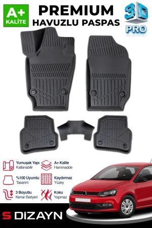 Drs Tuning Vw Polo 4 3D Pro Havuzlu Paspas 2002-2009 A+ Kalite