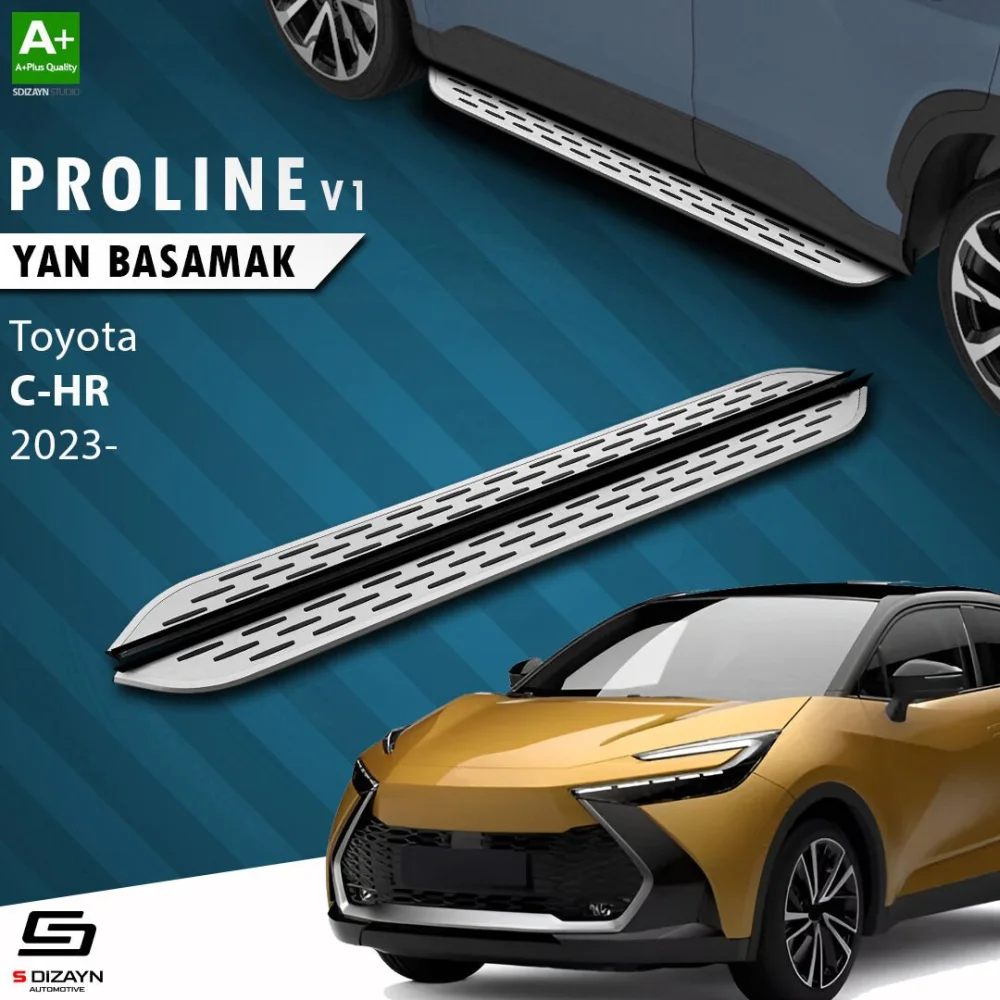 Toyota C-HR 2 OEM Still Pro V1 Aluminyum Yan Basamak 173 Cm 2023 Üzeri A+ Kalite