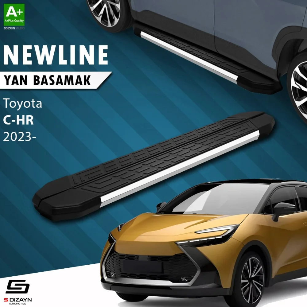 Toyota C-HR 2 NewLine Krom Yan Basamak 173 Cm 2023 Üzeri A+ Kalite