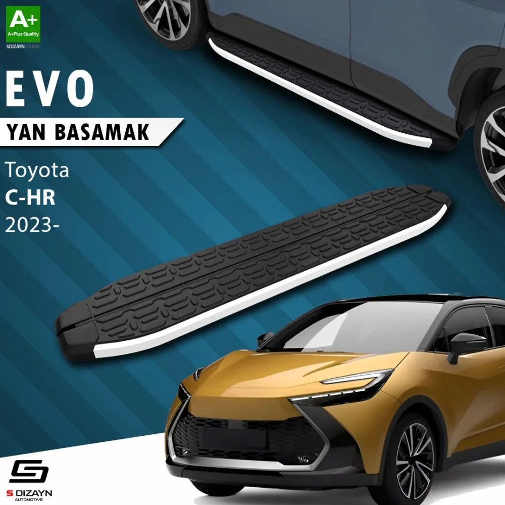 Toyota C-HR 2 Evo Aluminyum Yan Basamak 173 Cm 2023 Üzeri A+ Kalite
