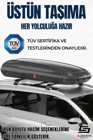 Drs Tuning Araç Üzeri Port Bagaj Karbon Fiber Desen 430 Litre Enjeksiyon Plastik A+ Kalite - Görsel 5