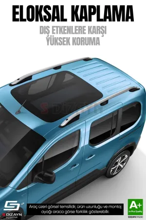 Drs Tuning VW Caddy 4 Uzun Şase Aluminyum Gri Tavan Çıtası 2020 Üzeri A+ Kalite - Görsel 2