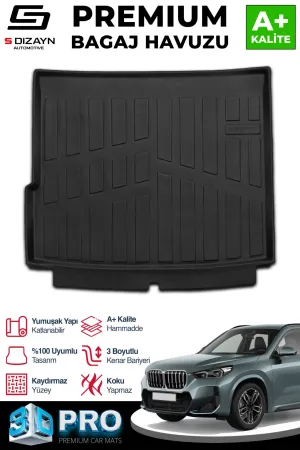 BMW iX1 2022-Günümüz (U11) uyumlu 3D Pro Bagaj Havuzu 2024 Üzeri A+ Kalite modelleri DRS Tuning'de. Kaliteli malzeme, hızlı kargo ve güvenli alışverişle hemen