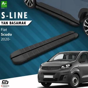 Fiat Scudo 3 Uzun Şase S-Line Siyah Yan Basamak 243 Cm 2020 Üzeri A+ Kalite