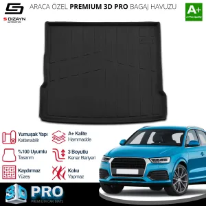 Drs Tuning Audi Q3 3D Pro Bagaj Havuzu 2011-2018 A+ Kalite - Görsel 2