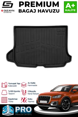 Audi Q2 2016-Günümüz (GA) uyumlu 3D Pro Bagaj Havuzu 2016 Üzeri A+ Kalite modelleri DRS Tuning'de. Kaliteli malzeme, hızlı kargo ve güvenli alışverişle hemen