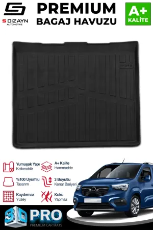 Drs Tuning Opel Combo E Seperatörsüz 3D Pro Bagaj Havuzu 2019 Üzeri A+ Kalite