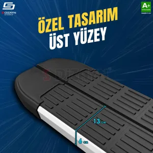 Jaecoo J7 S-Line Aluminyum Yan Basamak 183 Cm 2023 Üzeri - Görsel 3