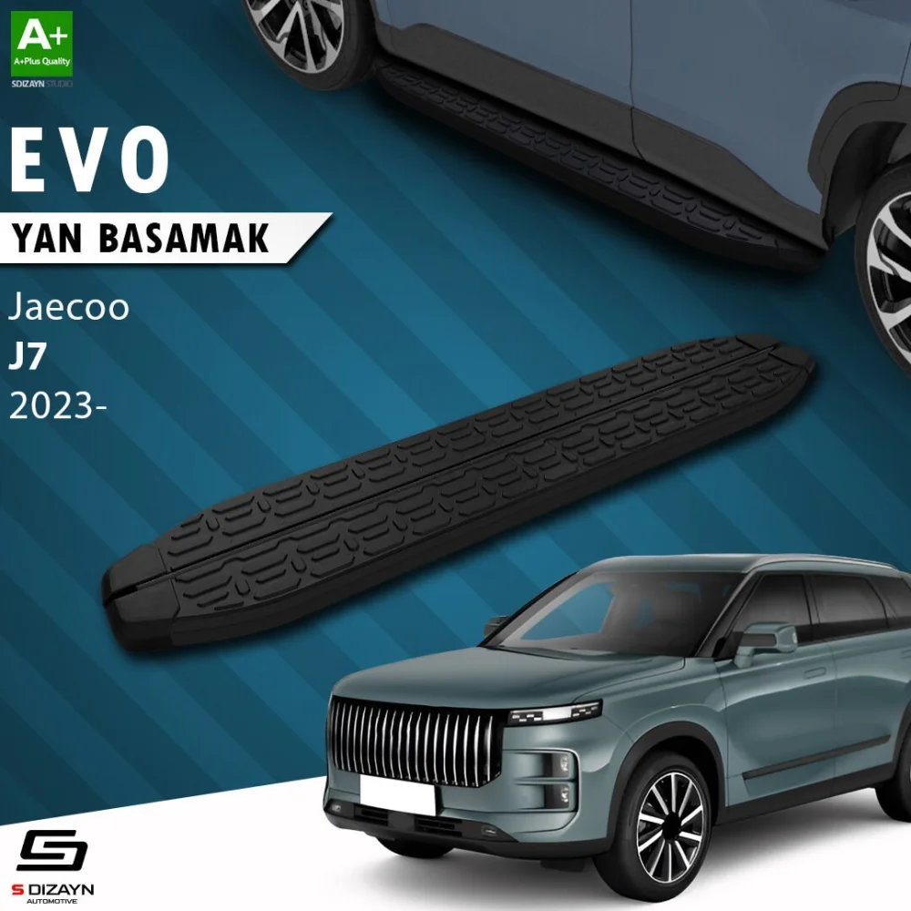 Jaecoo J7 Evo Siyah Yan Basamak 183 Cm 2023 Üzeri