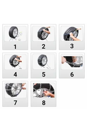 Kar Zinciri 245/45/r17 4x4 Tipi Binek Suv Minibüs Takmatik Kolay Montaj thumb 2