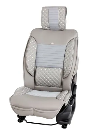 Fiat Egea Sedan Lüks Deri Oto Koltuk Kılıfı Ön/arka Set - Görsel 3