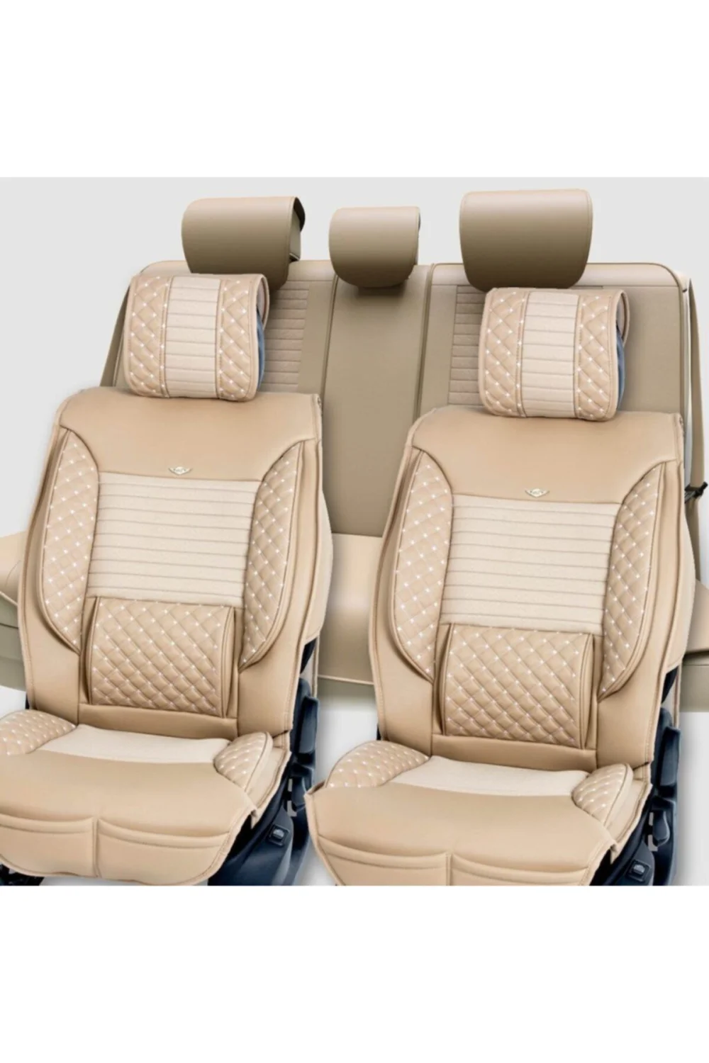 Skoda Octavia Lüks Deri Oto Koltuk Kılıfı Ön/arka Set