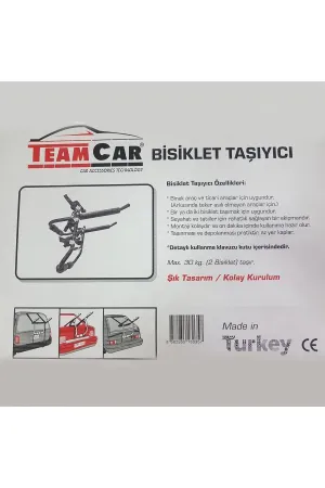Bisiklet Taşıyıcı Aparat Maks 2 Bisiklet 30 Kg Kapasite - Görsel 5