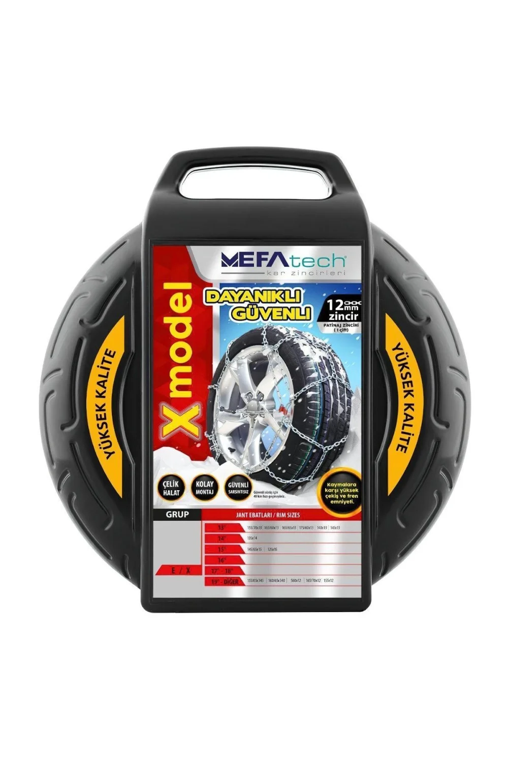 Kar Lastik Zinciri 175/55r15 Binek Suv X Tipi Takmatik Kolay Montaj