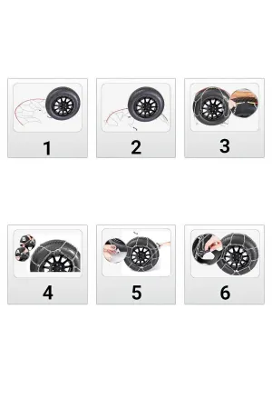 Oto Lastik Kar Zinciri 185/75/r13 X Tipi Binek Suv Takmatik Kolay Montaj thumb 2