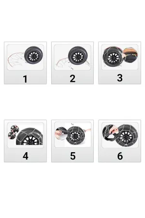 Oto Lastik Kar Zinciri 155/80/r15 X Tipi Binek Suv Takmatik Kolay Montaj thumb 2