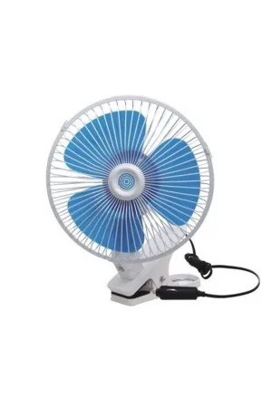 Oto Vantilatör Çap 18 Cm Mandallı Döner Başlıklı 12v Araç Içi Fan - Görsel 3
