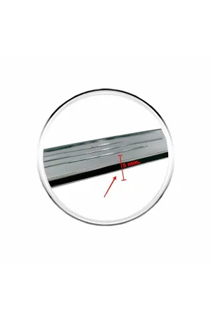 Plakalık Ince Abs Plastik Üzerine Krom Kaplama Nikelaj Plaka Altlığı 1 Tk 2 Adet - Görsel 3