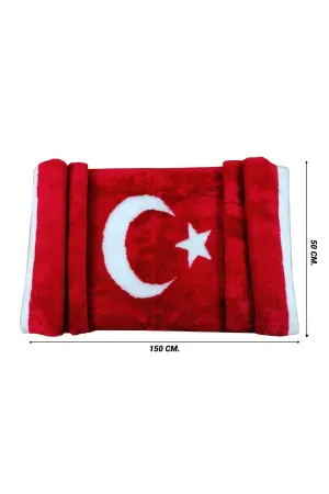 Oto Torpido Üstü Peluş Örtü Türk Bayrağı Desenli Tasarım - Görsel 2
